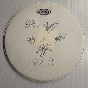 "Linkin Park" Band Autographed Drumhead