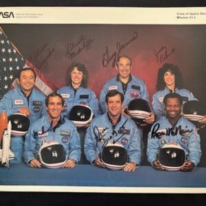"Challenger Crew" STS-51L Autographed Photo
