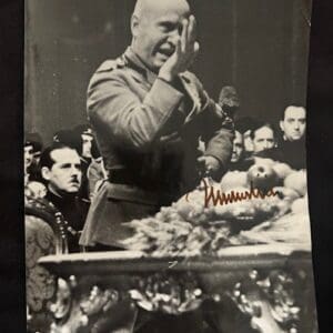 "Benito Mussolini" Autographed Photo