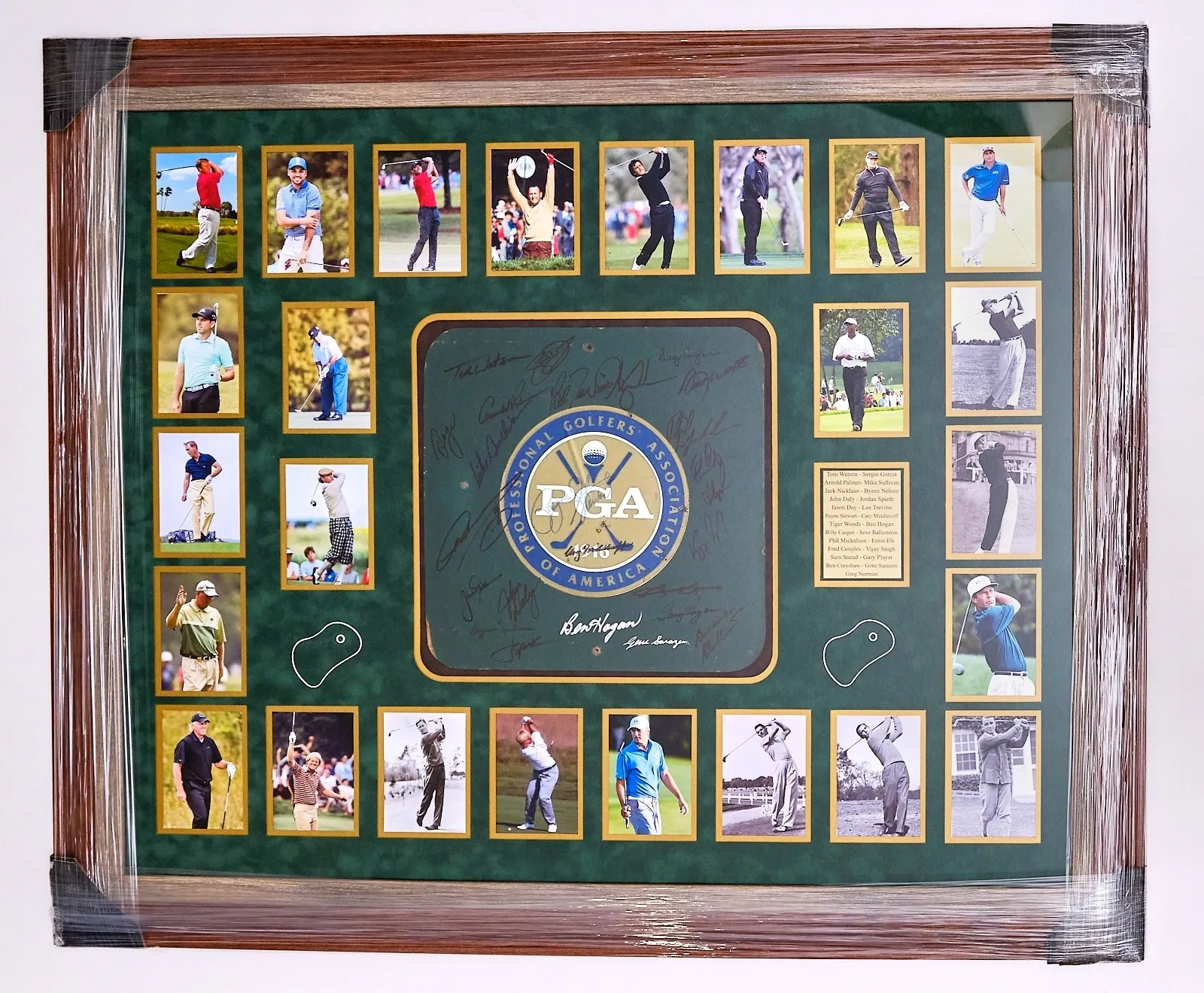 Framed PGA Sign Autographed by the Greats!