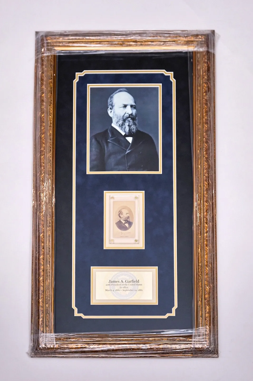 "President James A. Garfield" Autographed C.D.V.
