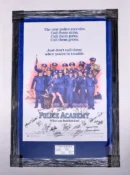 Framed "Police Academy" Cast Signed Movie Poster