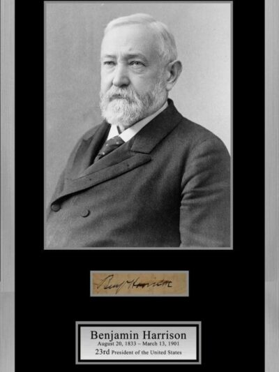 "Benjamin Harrison" Autograph