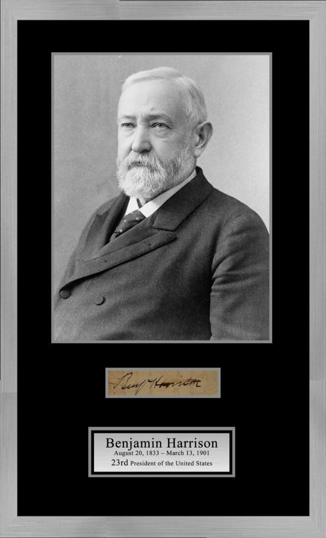"Benjamin Harrison" Autograph