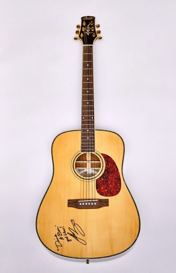 Luke Bryan Autographed Guitar - Image 2