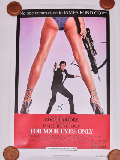 "James Bond: For Your Eyes Only" Autographed Movie Poster