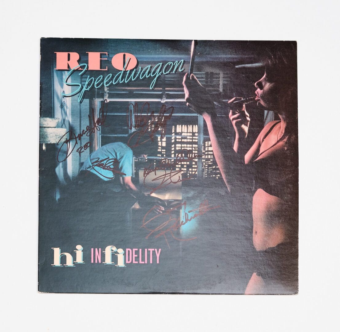 "REO Speedwagon" Autographed Album "hi INfiDELITY"