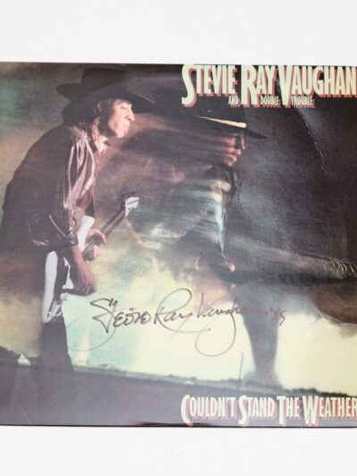 "Stevie Ray Vaughan" Autographed Album "Couldn't Stand The Weather"