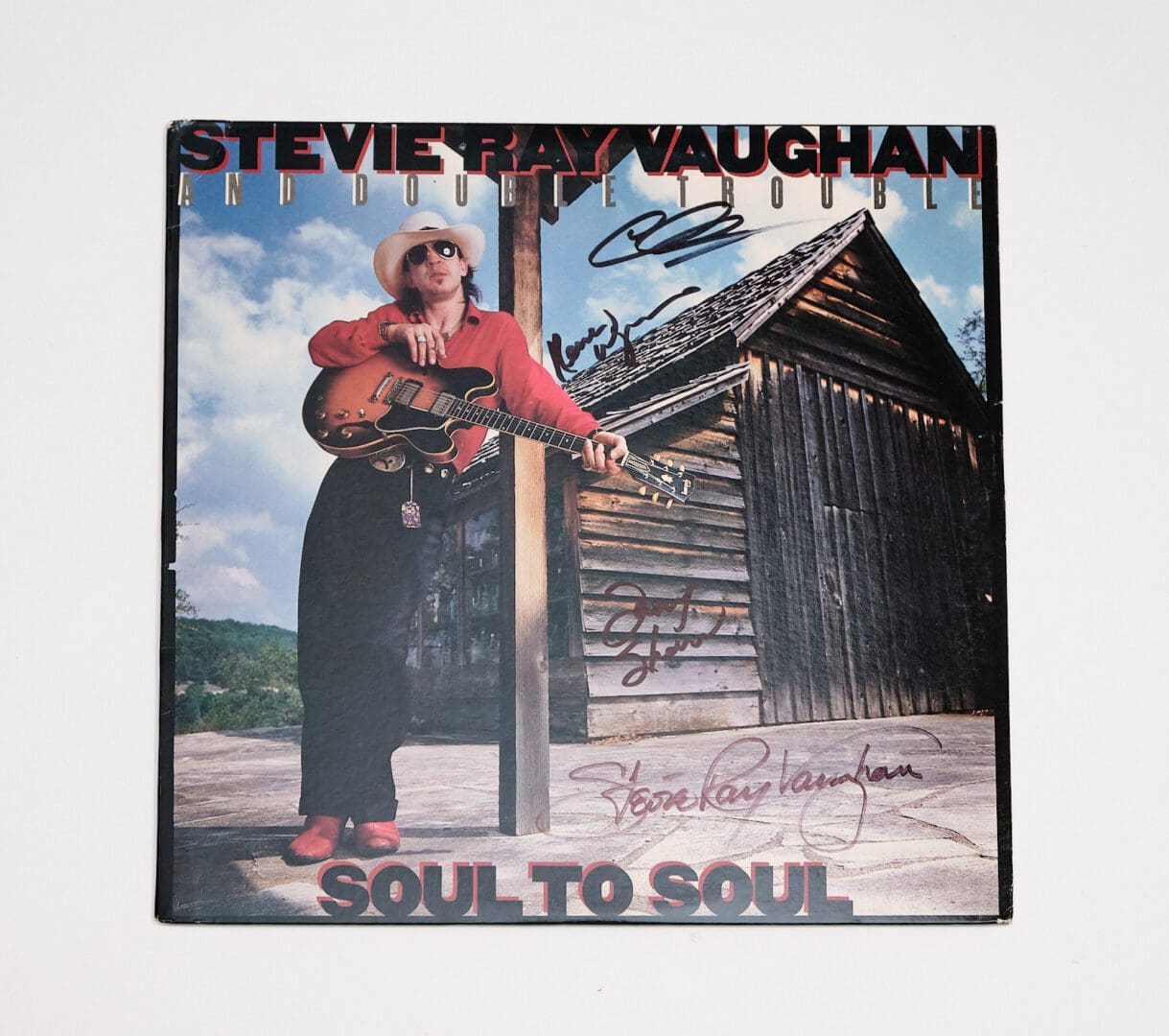 "Stevie Ray Vaughan and Double Trouble" Autographed Album "Soul to Soul"
