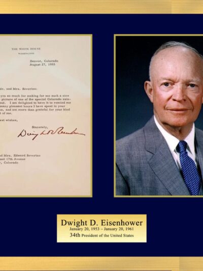 "Dwight D. Eisenhower" Autographed letter