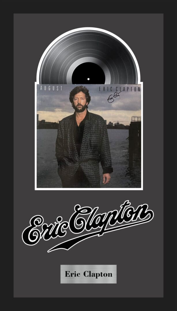 "Eric Clapton" Autographed Album "August"