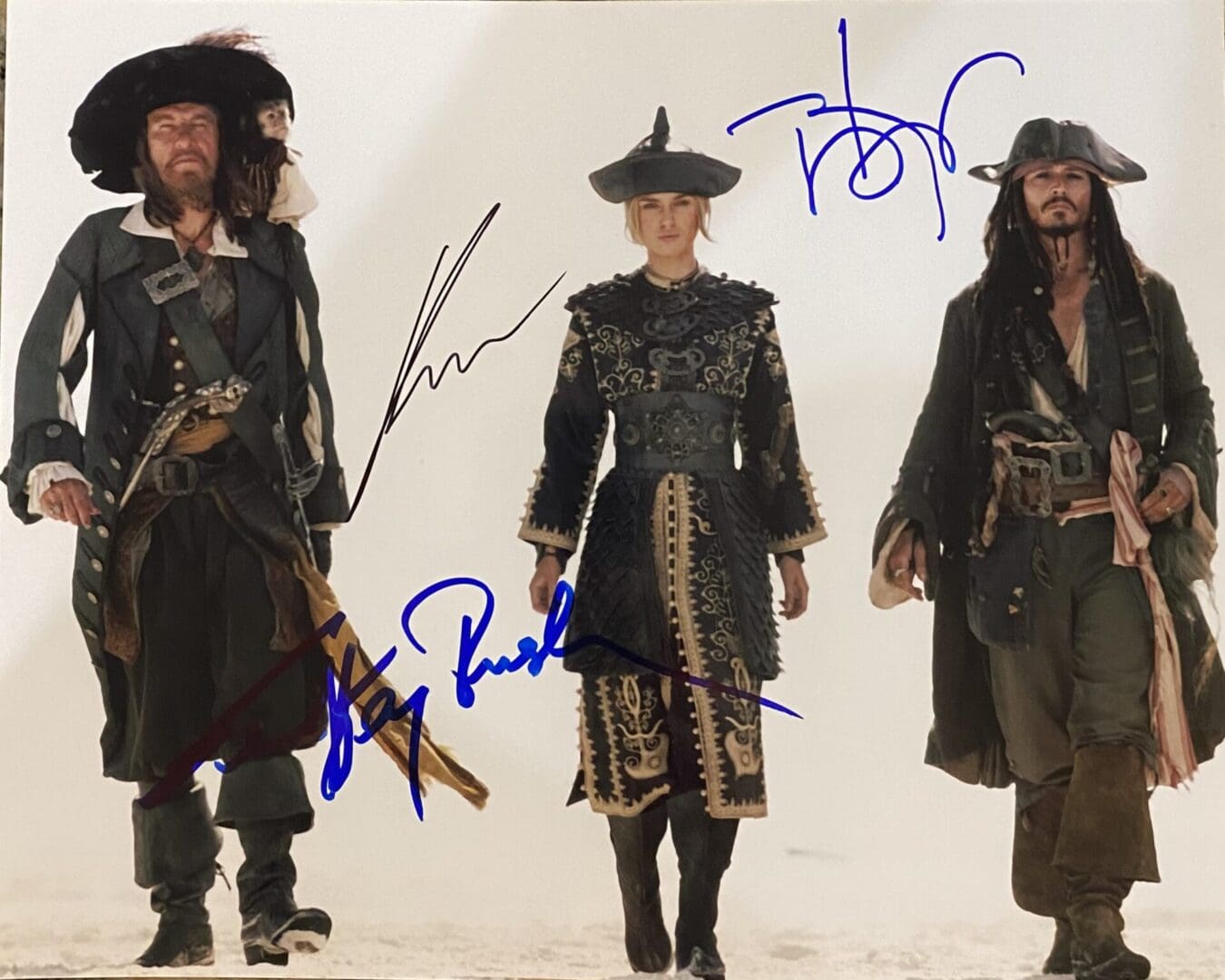 "Pirates of the Caribbean" Autographed 10x8 Photo