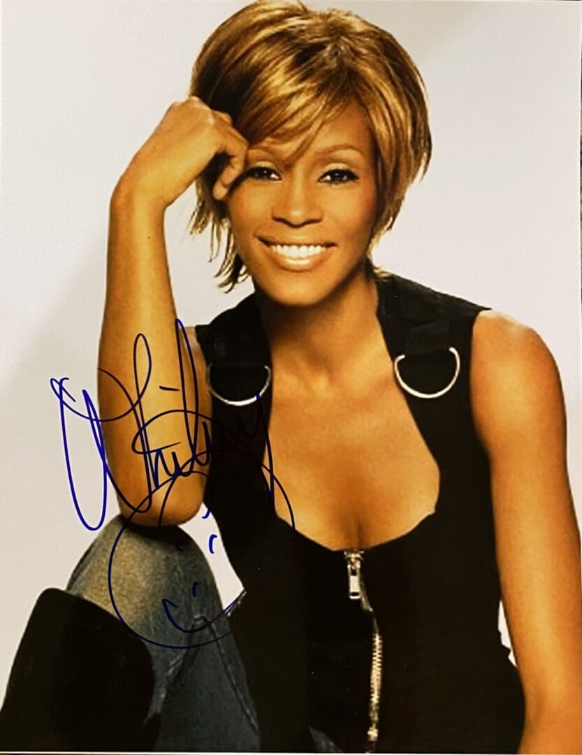 "Whitney Houston" Autographed 8x10 Photo