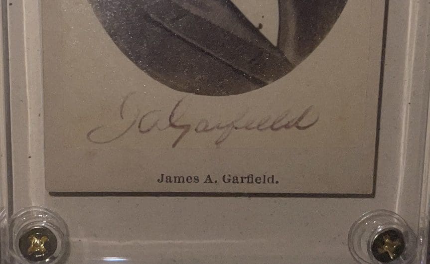 "President James A. Garfield" Autographed C.D.V. - Image 2