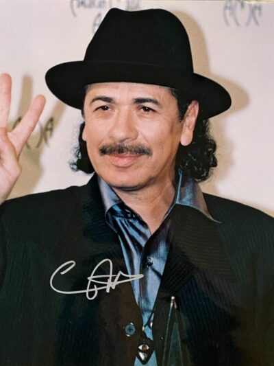 "Carlos Santana" Autographed 8x10 Photo