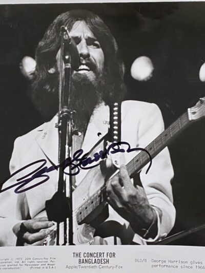 "George Harrison" Autographed 10x8 Photo