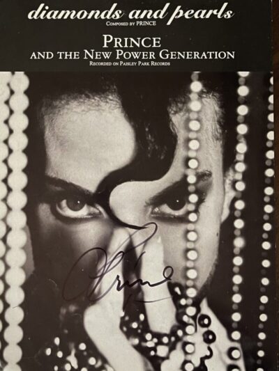 "Prince" Autographed Sheet Music "diamonds and pearls"