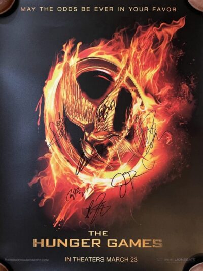"Hunger Games" Autographed Mini Movie Poster