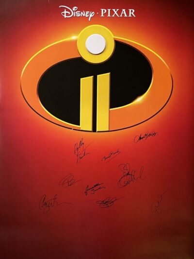 "Incredibles 2" Autographed Movie Poster