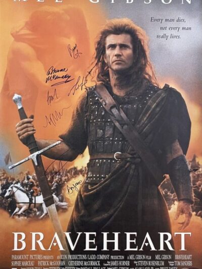 "Braveheart" Autographed Movie Poster