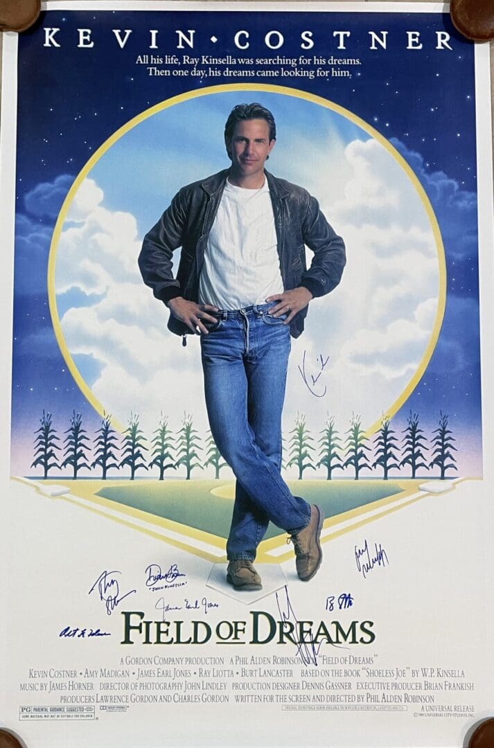 "Field Of Dreams" Cast Autographed Movie Poster