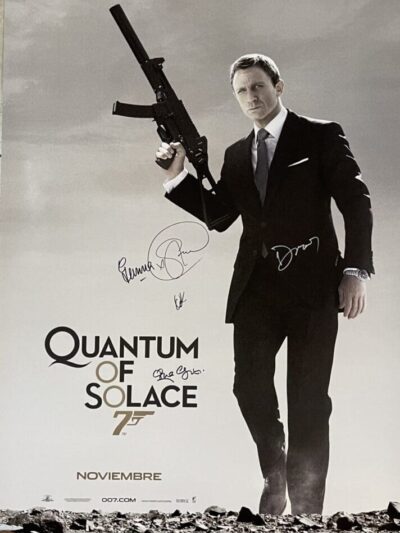 "James Bond: Quantum Of Solace" Cast Autographed Movie Poster