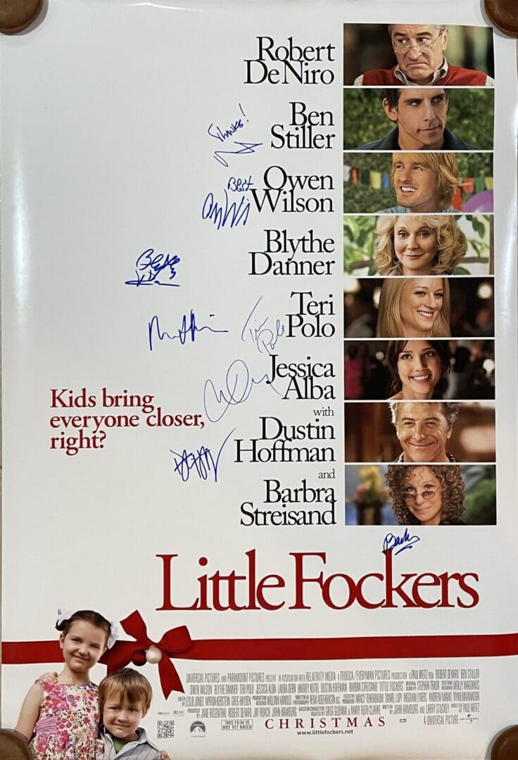 "Little Fockers" Cast Signed Movie Poster