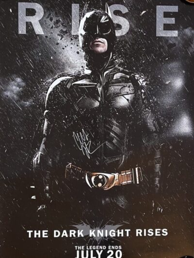 "The Dark Knight Rises" Autographed Movie Poster