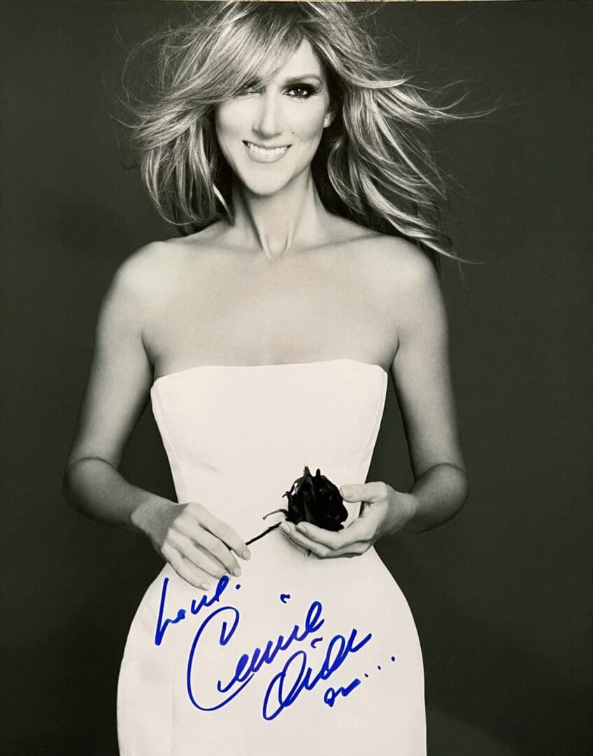 "Celine Dion" Autographed 8x10 Photo