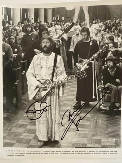 "Eric Clapton and Pete Townshend" Autographed Photo