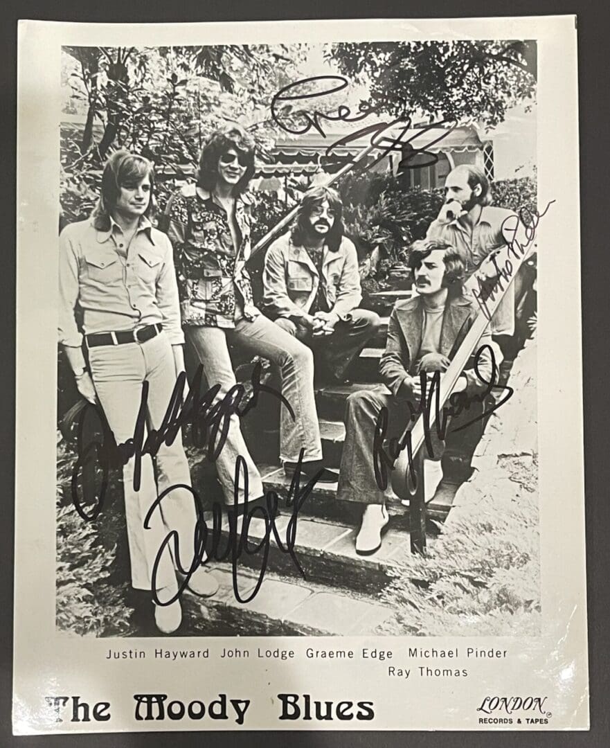 "The Moody Blues" Autographed 8x10 Photo