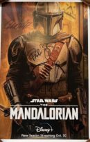 "Star Wars: Mandalorian" cast signed mini poster 