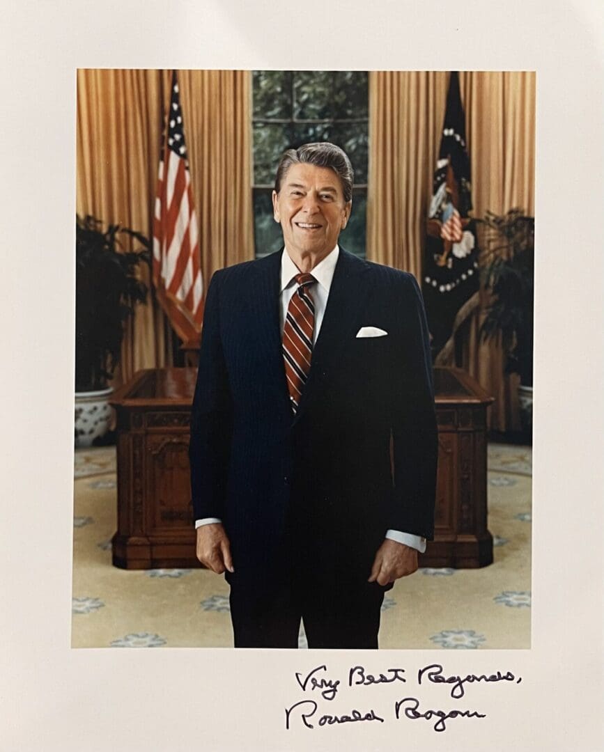 "President Ronald Reagan" Autographed 8x10 Photo