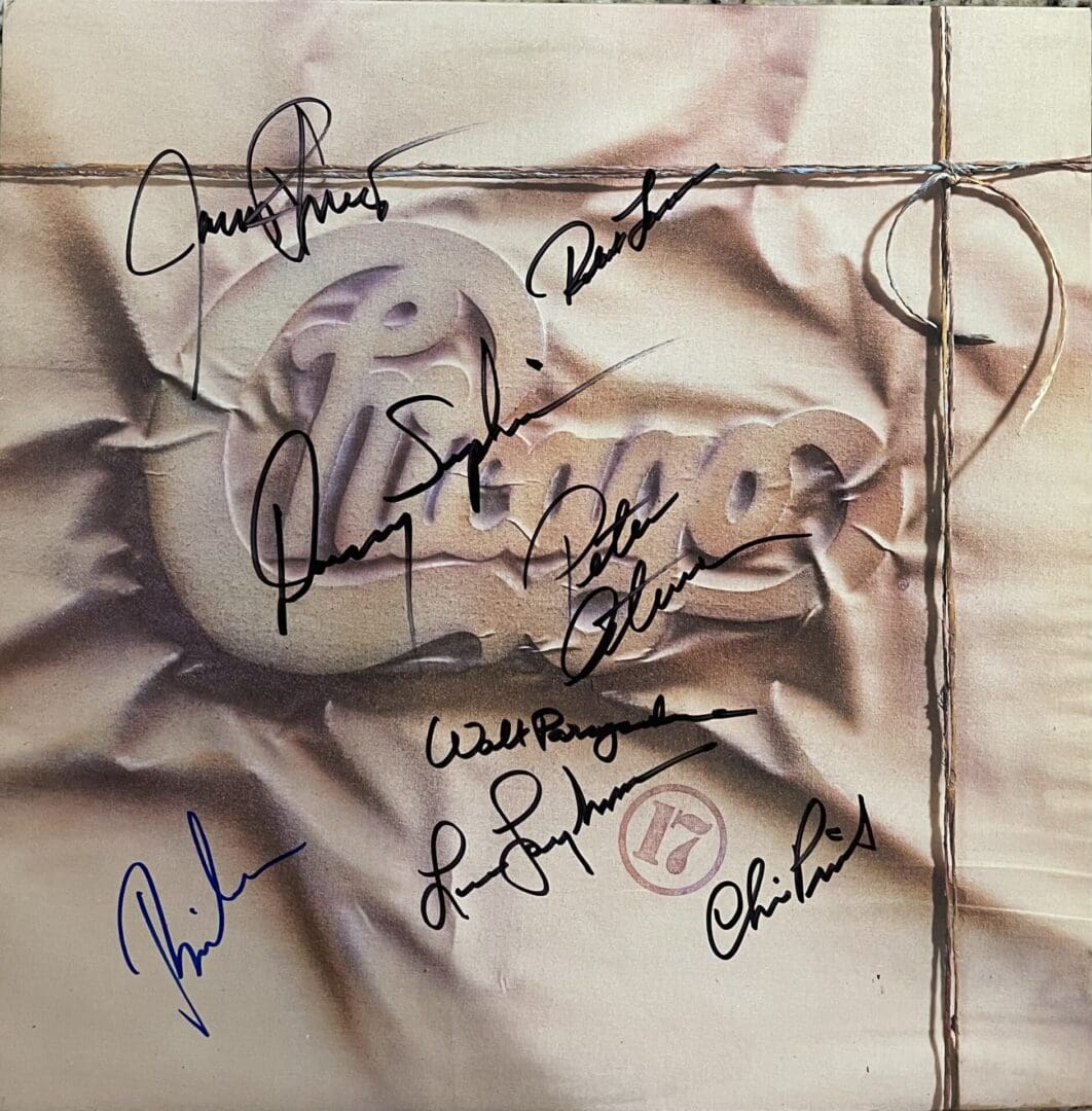 "Chicago: 17" Band Autographed Album