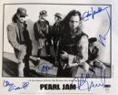 "Pearl Jam" Autographed 10x8 Photo