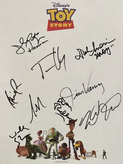"Toy Story" Autographed 8x10 Stationary Photo