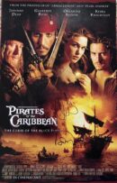 "Pirates of the Caribbean" Autographed 11x17 Movie Poster