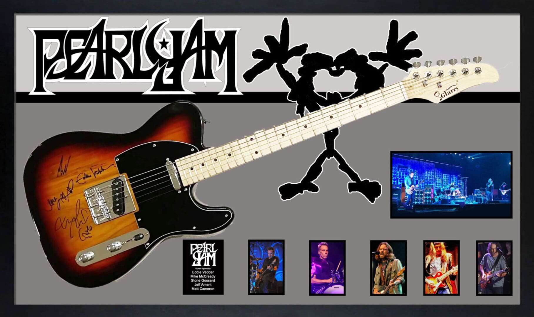 "Pearl Jam" Autographed Guitar