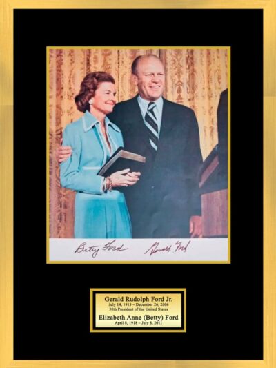"President Gerald Ford and First Lady Betty Ford" Autographed 8x10 Photo