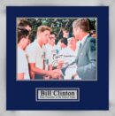 "President Bill Clinton" Autographed 10x8 Photo with President John F. Kennedy