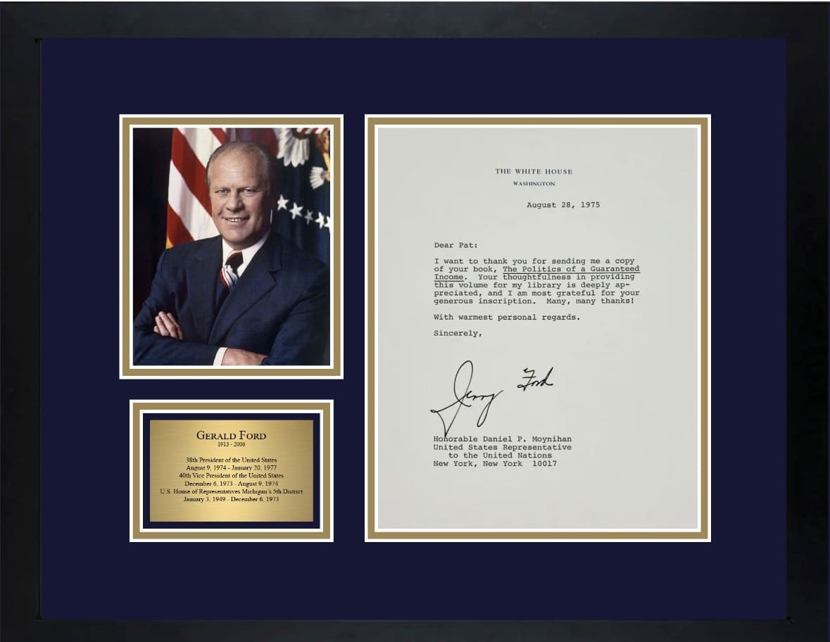 "President Gerald Ford" Autographed Letter