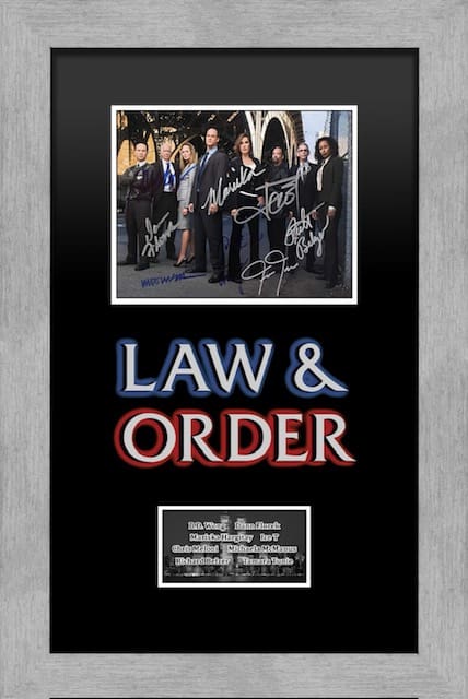 "Law and Order" Cast 10x8 Autographed Photo