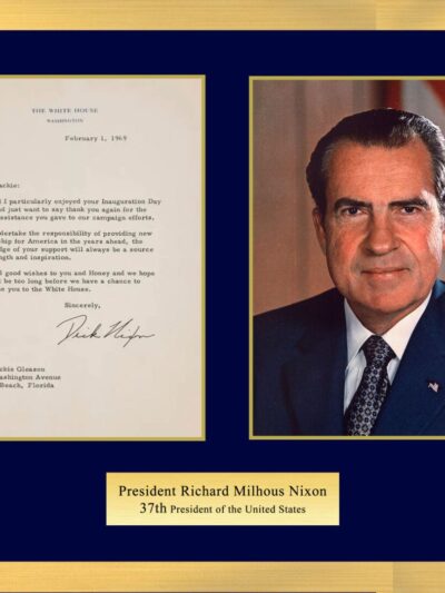 "President Richard Nixon" Signed Letter