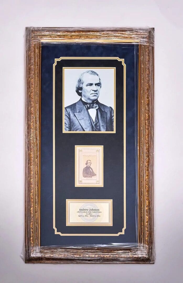 President Andrew Johnson" Autographed C.D.V.