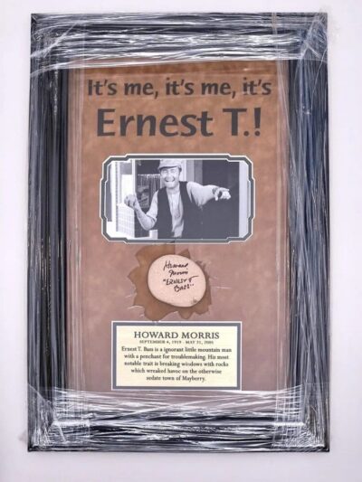 Framed Howard Morris "Ernest T. Bass" Autographed Rock