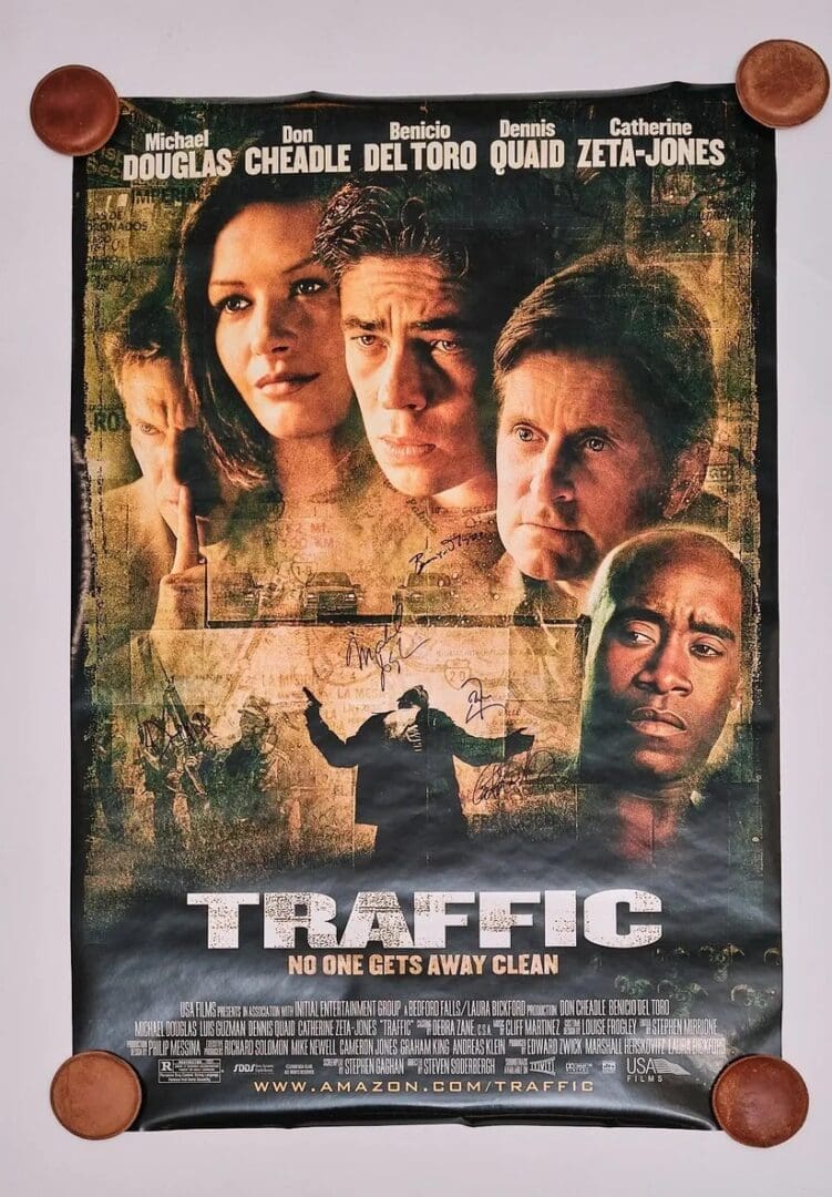 "Traffic" Autographed Movie Poster