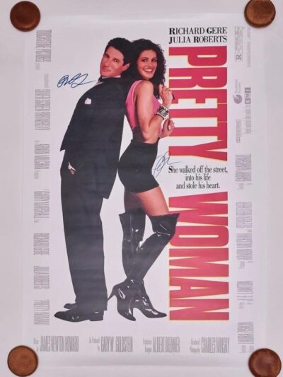 "Pretty Woman" Movie Poster Signed by Julia Roberts and Richard Gere