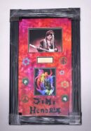 Framed Jimi Hendrix Framed Signature with Photo
