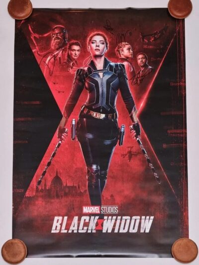 "Black Widow" Autographed Poster