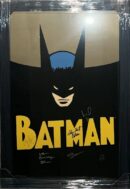 Framed "Batman" Autographed by the 6
